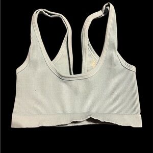 FP Movement by Free People Ribbed Blue Sports Bra. NWOT